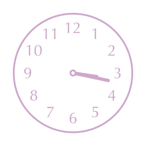 Purple pink elegant widget Часовник Идеи за джаджи[dqP80LUtAYLadtAdFG4C]