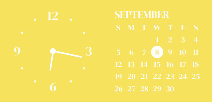 Yellow lemon widget Horloge Idées de widgets[DG9pHehfJCI4KTkmRzYo]