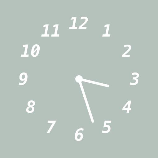 Neutral leaf elegant widget นาฬิกา แนวคิดวิดเจ็ต[xttlRG9hm6WMVjYaFZ4x]