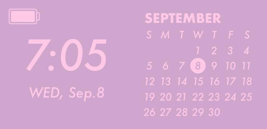 Purple pink harajuku widget Kalendar Idea widget[RVu1XE292imFsD4E0deA]