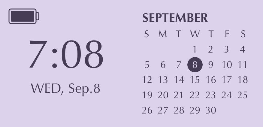 Purple pastel widget Kalender Widget ideer[iGjnoAxkH0CM2lAUe37V]