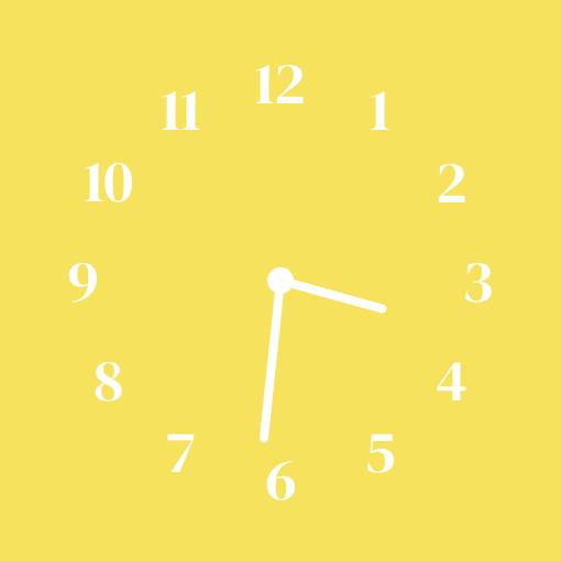 Yellow lemon widget นาฬิกา แนวคิดวิดเจ็ต[CNSbPHN1fke9WcQ4IfwI]