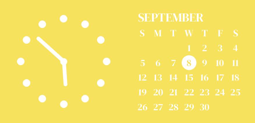 Yellow lemon widget ساعة أفكار القطعة[eELBpInSB7DQyrV6S1oe]