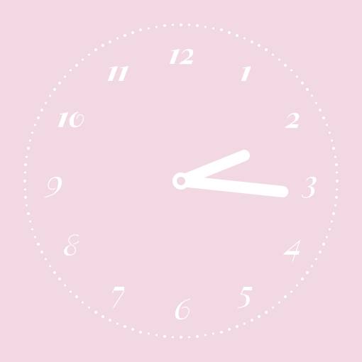 Powder pink widgets Uhr Widget-Ideen[tNVP25jRxdtOUEwhRRgv]