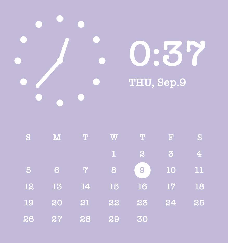 Soft purple widgets นาฬิกา แนวคิดวิดเจ็ต[QXvbuw2WMxOu04o2Ob2t]