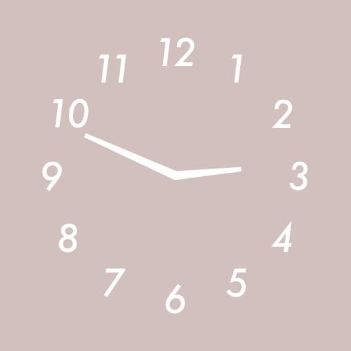 Simple pink widget Horloge Idées de widgets[X9aAQsqqlU75cstemq6V]