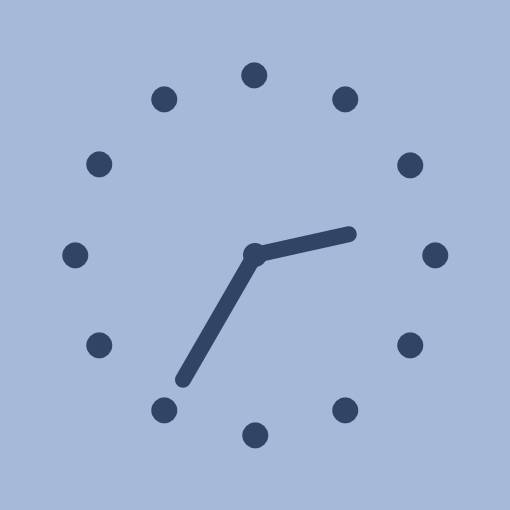Sophisticated blue widget Horloge Idées de widgets[1NMOOgQngTARWbarahkM]