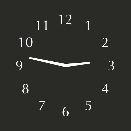 Sophisticated black widget Horloge Idées de widgets[KAOe38ASPuqwFf9p3Gg6]