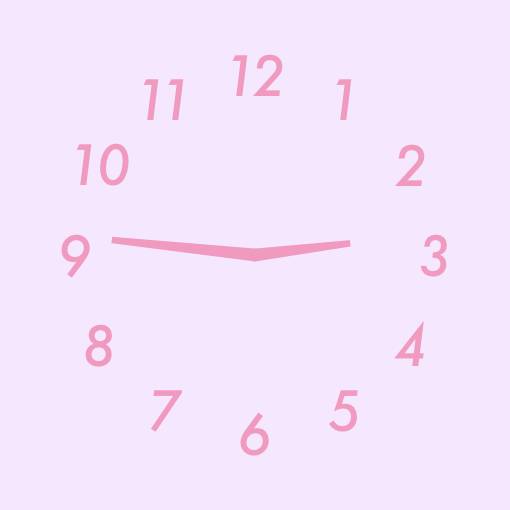 Purple pink widgets Clock Widget ideas[0MMpl9drupkRqXVko0xj]