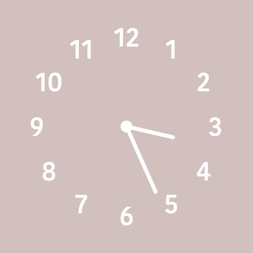 Neutral pink pop widget นาฬิกา แนวคิดวิดเจ็ต[ULxyhJ2xOoftdUbqTtyn]