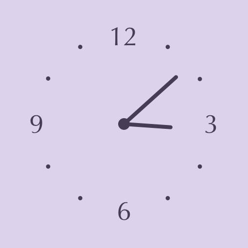 Purple pastel widget Clock Widget ideas[u3iGy7aug3ypoFDtXPhe]