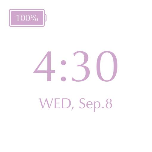 Purple pink elegant widget Čas Ideje za pripomočke[MQHpUmnP0TF8MRz0hgKV]