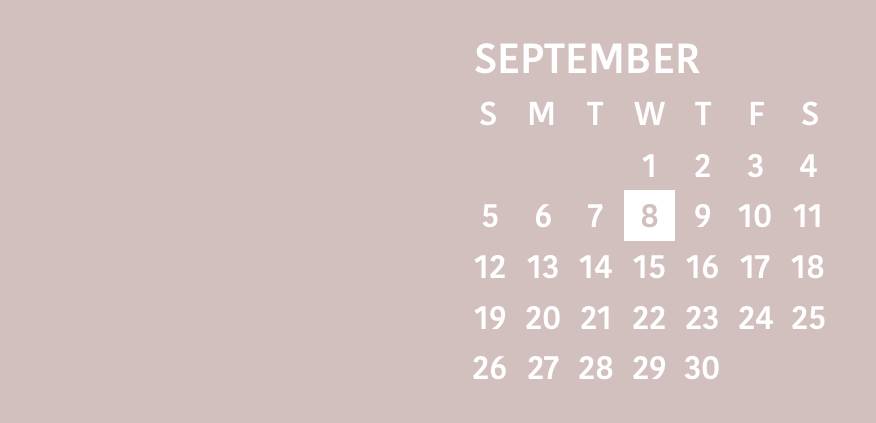 Neutral pink pop widget Kalender Widget-ideeën[Mi6TA8UXNWQWo9xi5TQR]