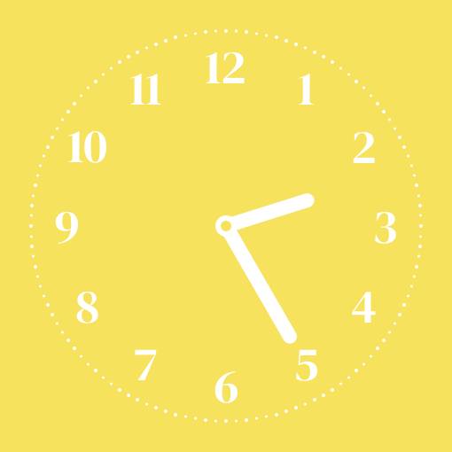 Yellow lemon widget Годинник Ідеї для віджетів[YkLd7Ae47T83uRst9qFo]