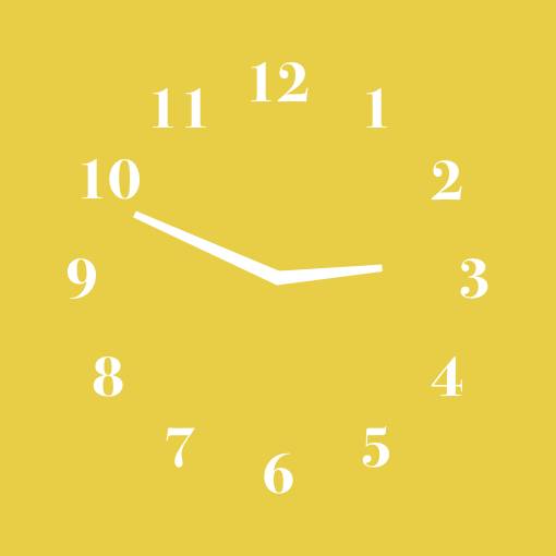 Autumn yellow widget Uhr Widget-Ideen[G0lOS4XvEtax0bZg4V46]