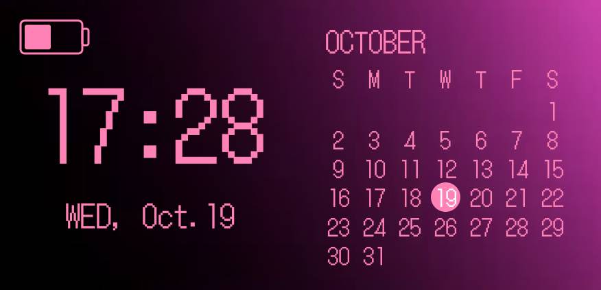 o,+:｡☆.*・+｡ Calendrier Idées de widgets[rEDamo9B738DYm03llhB]