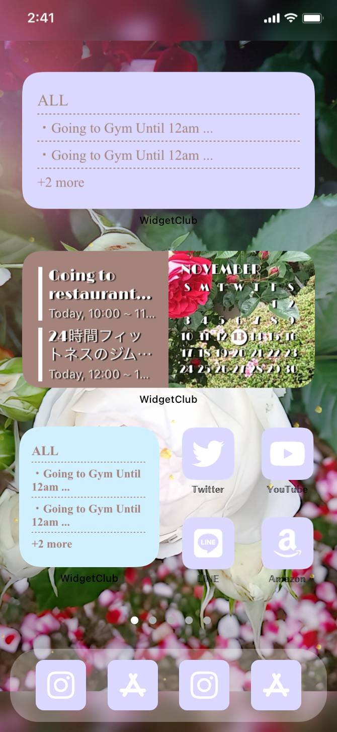 薔薇メインのロック画面とホーム画面Home Screen ideas[B1RX9jO7PRjAZs8V4Jr9]