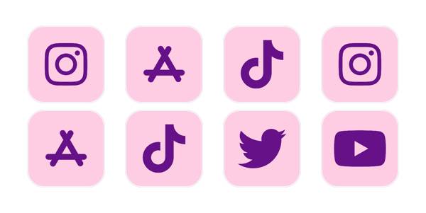 pink aesthetics Pachetul de pictograme pentru aplicație[sTf6epYvn1PHV1pVv3vf]