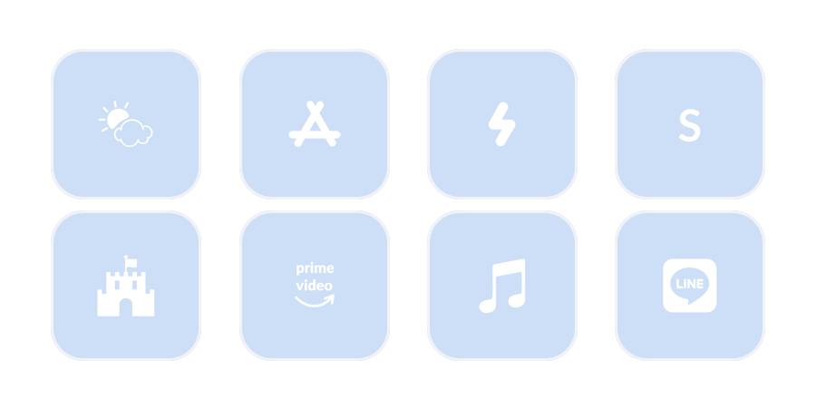 light blue Пакет с икони на приложения[7QZTQow0aFDUcKR3OIZ2]