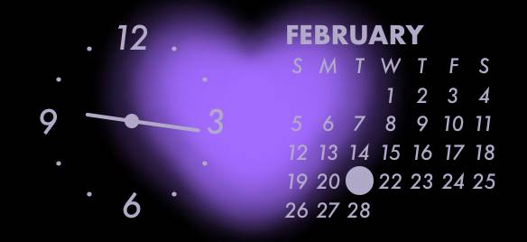 purple Horloge Idées de widgets[LoQDQJiUn9jgw0OSacZL]