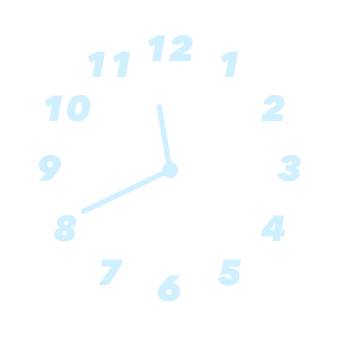 水色時計 Годинник Ідеї для віджетів[c9pd1cLHWZNunn3tcCXB]