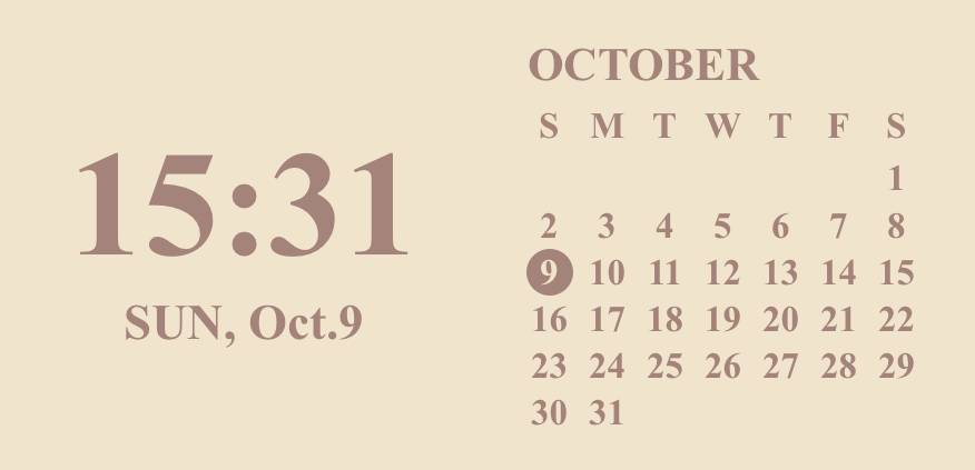 時計、カレンダー Calendário Ideias de widgets[tG5eAmegkhkVO15tsEWO]