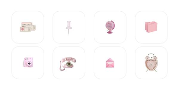 Růžový App Icon Pack[IrIL5Gg7H08W2rS12ILH]