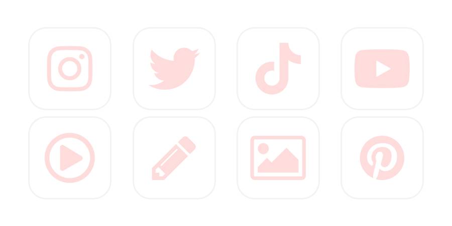 White&Pink Pack d'icônes d'application[Qb42Xx1aWEDxOy5KMJGw]