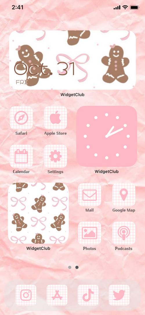 pink cookie Christmas Home Screen ideas[9gV8qyMdhAUlvKCx9AlI]