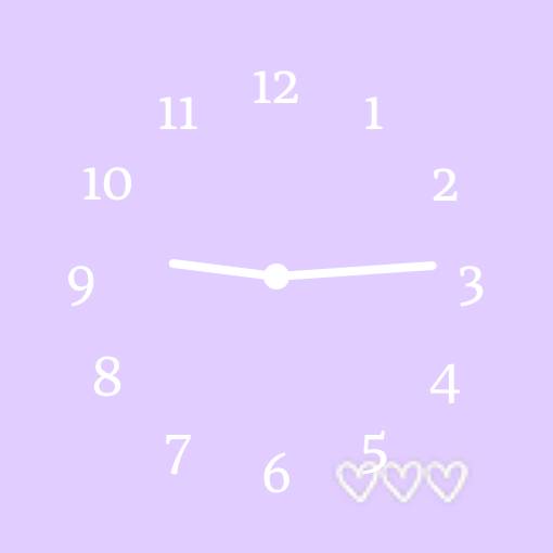 紫 Reloj Ideas de widgets[P3u9CLXXJN2luhxL0iZR]
