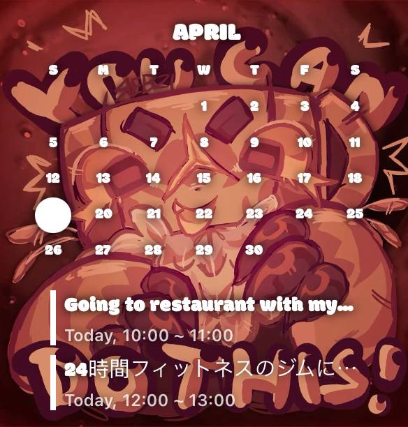 Calendar Widget ideas[ziwwpcaERedraNmA83jY]
