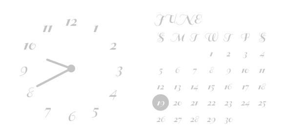 白カレンダー Relógio Ideias de widgets[NqZMNHf2uUkjJfq1VzCT]