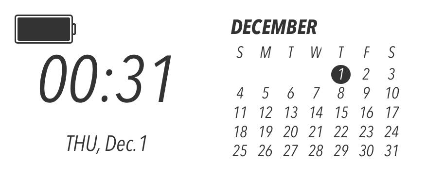時計と日付 Calendario Ideas de widgets[kbaihMvspXKrL19o6cXJ]