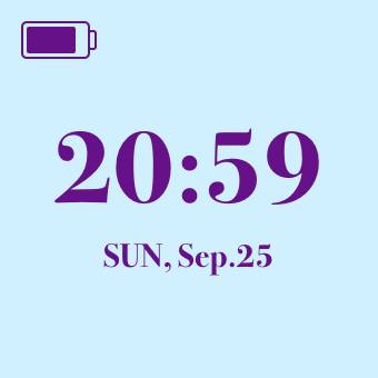 時間と充電Time Widget ideas[Dnf3YAZ6mRQe2uX9OS34]