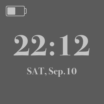 グレーブラック Time Widget ideas[wm2YoXxrNJKyzjxgx3vF]