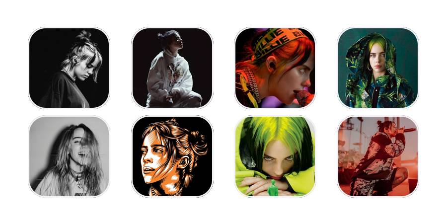 Billie EilishPack d'icônes d'application[hiCIQZZxTPxWOkAS5W3Z]