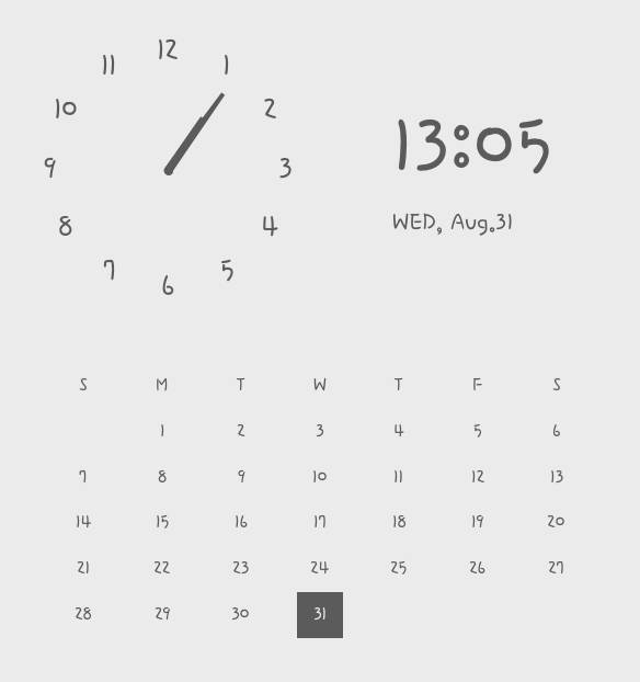 Cái đồng hồ ý tưởng widget[ZOsL30VCpto5cW2pxYH9]