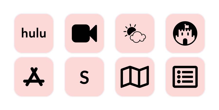 Pink App Icon Pack[7LT3q2jPCwdJNt9ZagND]