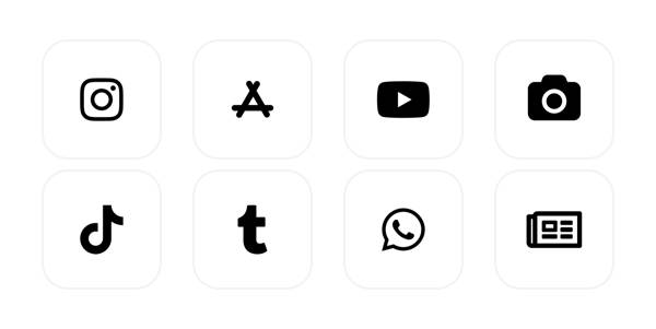 icono blanco y negro App Icon Pack[R3tFZ0rADyaLso50xbF2]