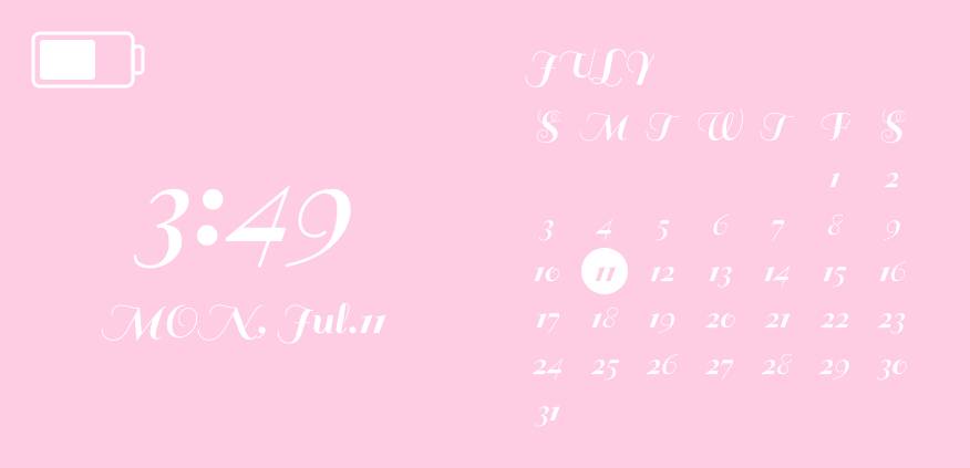 Powder pink widgets Kalendarz Pomysły na widżety[Ckc0kXm8V3Kwk7DCEL3O]