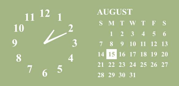 sage clock/calendar Klocka Widgetidéer[na3OEOBVZqvJYuIdC6Fk]