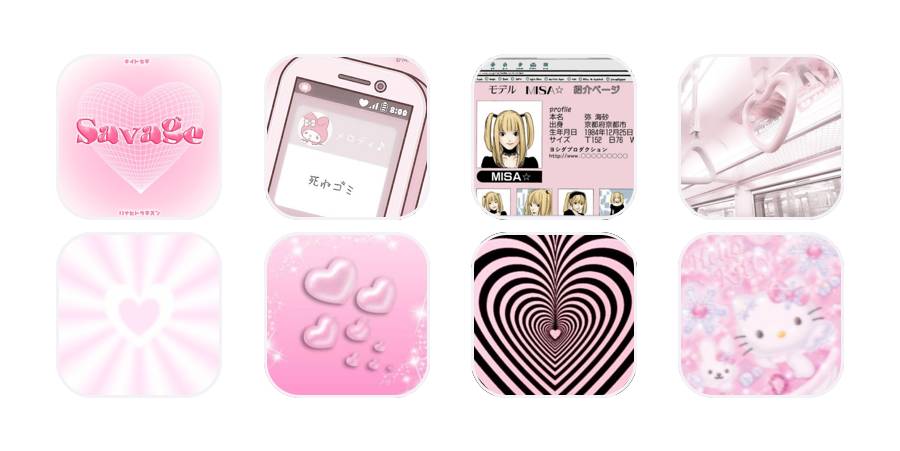 Pink App Icon Pack[GPXvo2smsiqW9xX6sYxr]