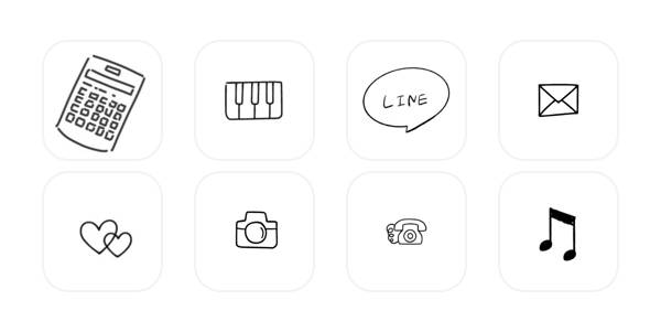 Simple♡ App Icon Pack[jm9GVOsdGOPAJiFxfqyF]