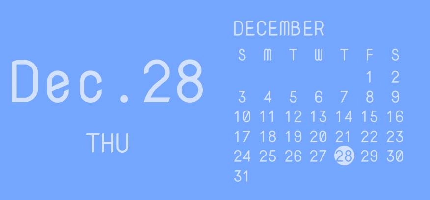 blue date Kalender Widget-Ideen[BaF8pW3AuBWzRnKjX1bL]