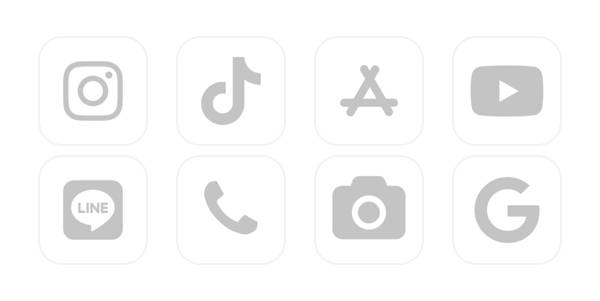 シンプル App Icon Pack[X5HGskBW8V85Yc8hx3ZT]