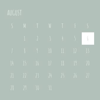 Jednostavan Kalendar Ideje za widgete[iyJlonrG7xXxmZsSfL3N]