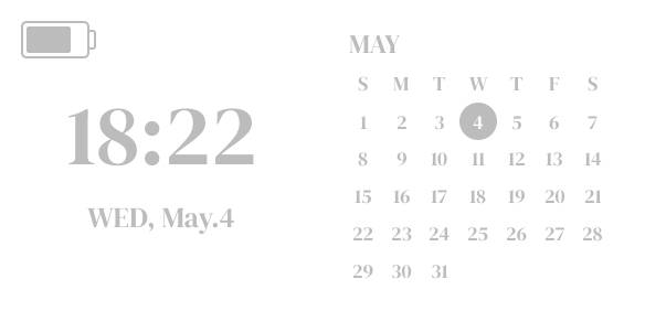 カレンダー時計 Kalendar Idea widget[CktUZzrU48ecogT8vFcU]