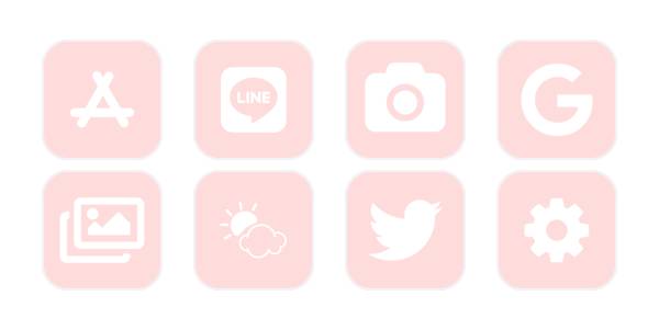 ピンク חבילת אייקונים של אפליקציה[NcNmICJUoUgQozr1HAtn]
