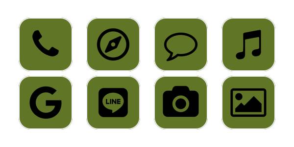 緑・抹茶色 Pacchetto icone app[QcZmvsEAxHN9gNh5yCNW]