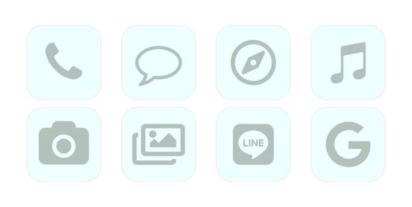 薄い水色 App Icon Pack[8pe0RBMzOuYi9wfo7Wc0]
